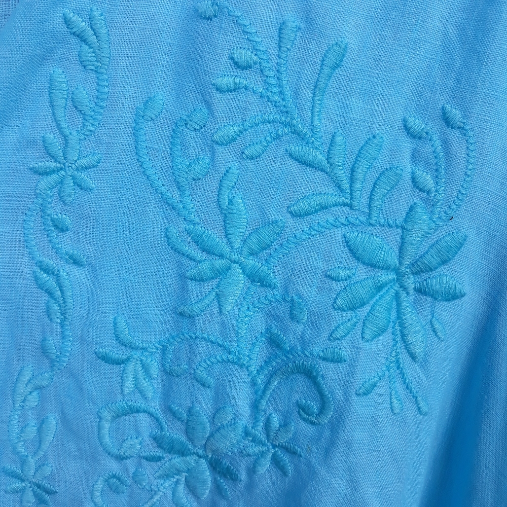 Long sleeve linen blouse - Picture 6 of 7